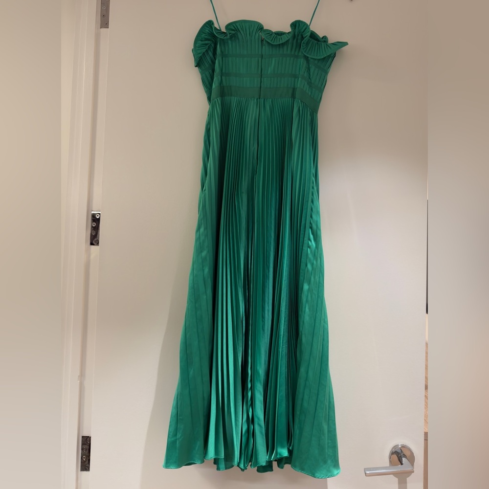 AMUR Green Giada Pleated Dress - Picture 2 of 5